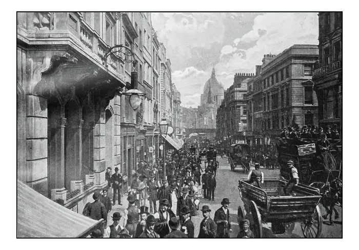 Framed Print : Antique London's photographs: Fleet Street Framed Print : Antique London's photographs: Fleet Street