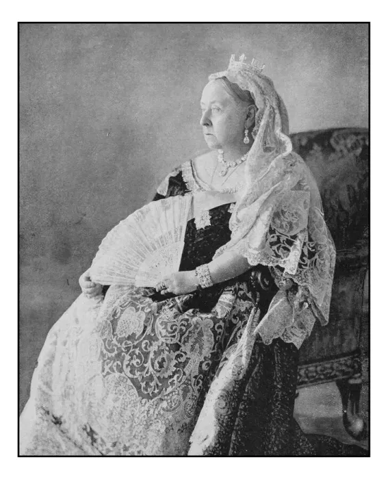 Framed Print : Antique Londons photographs: Queen Victoria