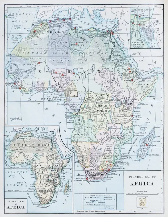 Framed Print : Antique map: Africa Framed Print : Antique map: Africa