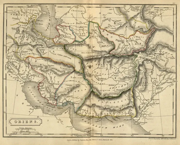 Framed Print : Antique map of Ancient Oriens, the Orient, Persia, Atlas of Ancient Geography
