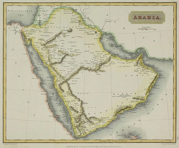 Antique map of Arabia