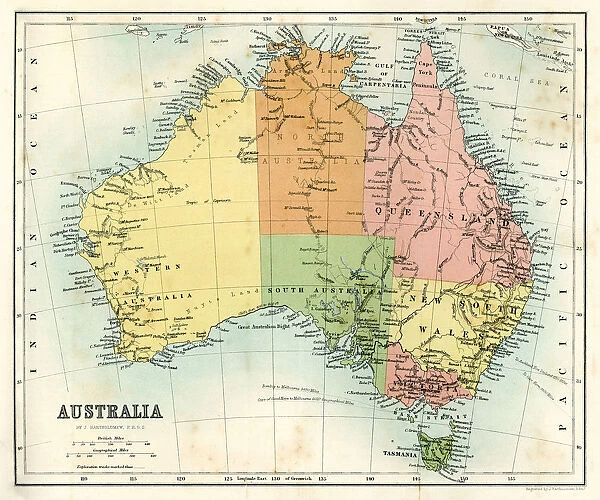 Antique map - Australia