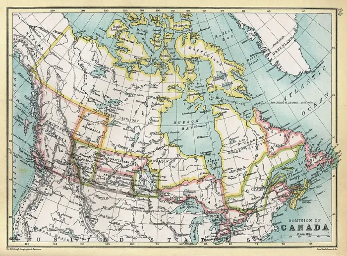Framed Print : Antique map of Canada in 1890s, Victorian 19th Century Framed Print : Antique map of Canada in 1890s, Victorian 19th Century