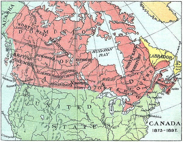 Antique Map of Canada - 19th Century