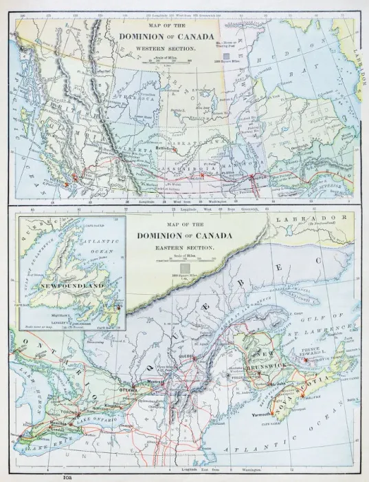 Framed Print : Antique map: Canada Framed Print : Antique map: Canada
