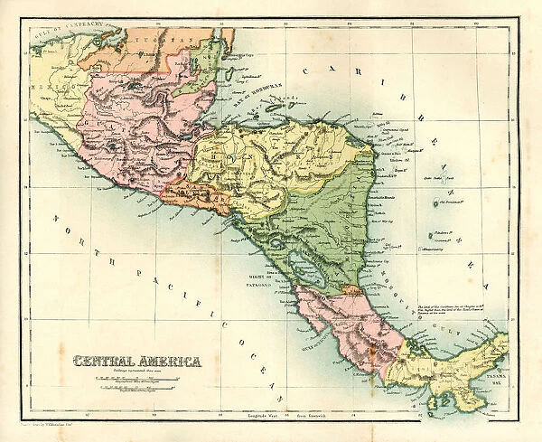 Antique map - Central America