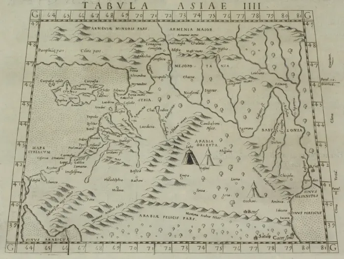 Framed Print : Antique map of Palestine Framed Print : Antique map of Palestine