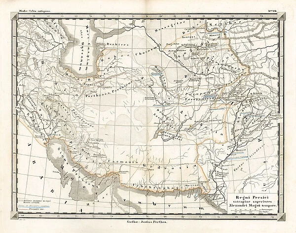 Antique Map of the Persian Empire