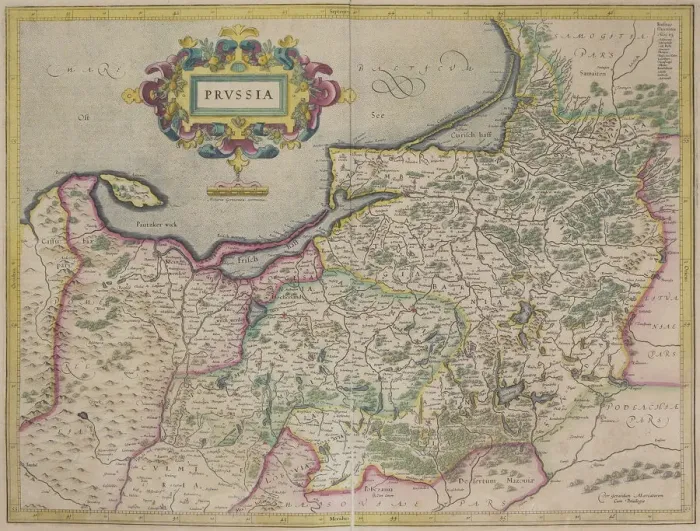 Framed Print : Antique map of Prussia Framed Print : Antique map of Prussia