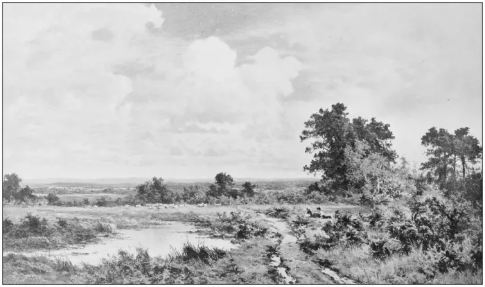 Framed Print : Antique photo of paintings: Landscape Framed Print : Antique photo of paintings: Landscape
