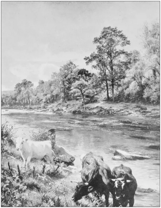 Framed Print : Antique photo of paintings: Landscape Framed Print : Antique photo of paintings: Landscape