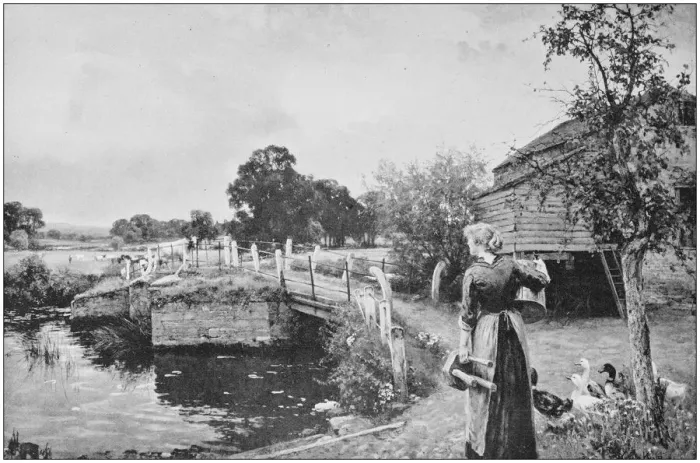 Framed Print : Antique photo of paintings: Landscape Framed Print : Antique photo of paintings: Landscape