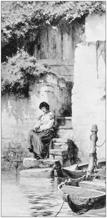 Framed Print : Antique photo of paintings: Woman Framed Print : Antique photo of paintings: Woman