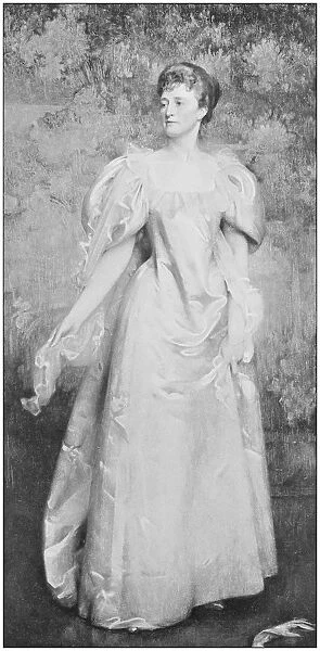 Antique photo of paintings: Woman