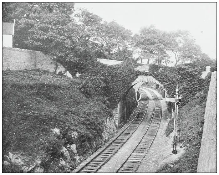 Framed Print : Antique photograph of Ireland: Viaduct, Dalkey, County Dublin Framed Print : Antique photograph of Ireland: Viaduct, Dalkey, County Dublin