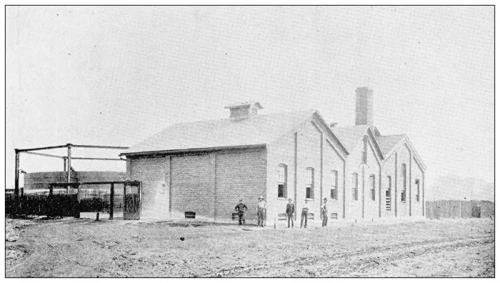 Framed Print : Antique photograph from Lawrence, Kansas, in 1898: Gas Plant Framed Print : Antique photograph from Lawrence, Kansas, in 1898: Gas Plant