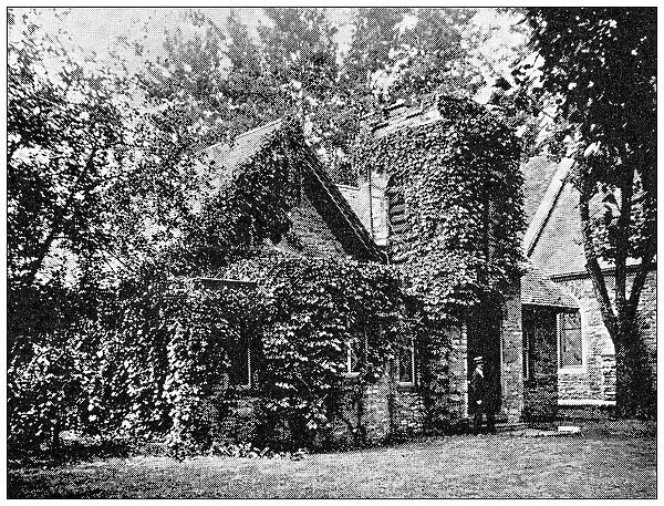 Antique photograph from Lawrence, Kansas, in 1898: Trinity Chapel