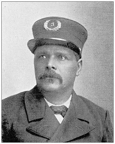 Antique photograph from Lawrence, Kansas, in 1898: Dan Morton, Policeman