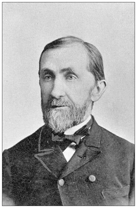 Framed Print : Antique photograph from Lawrence, Kansas, in 1898: John H Shimmons, postmaster Framed Print : Antique photograph from Lawrence, Kansas, in 1898: John H Shimmons, postmaster