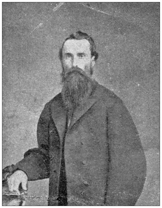 Framed Print : Antique photograph from Lawrence, Kansas, in 1898: James Garvin, postmaster Framed Print : Antique photograph from Lawrence, Kansas, in 1898: James Garvin, postmaster