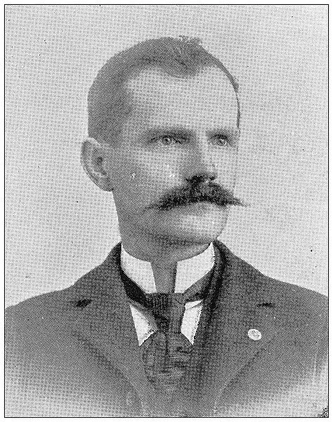 Antique photograph from Lawrence, Kansas, in 1898: Chas H Tucker, Clerk District Court