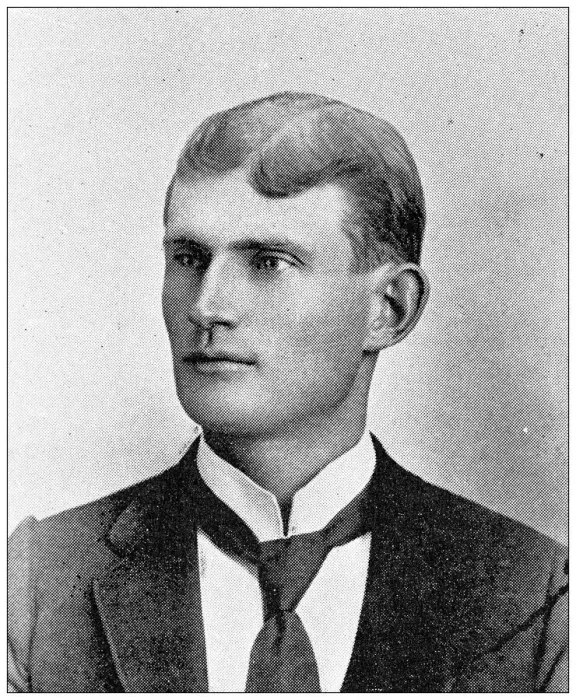Framed Print : Antique photograph from Lawrence, Kansas, in 1898: Lloyd Duffee, County Surveyor