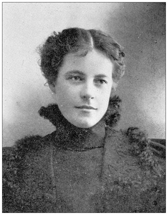 Framed Print : Antique photograph from Lawrence, Kansas, in 1898: Lillian M Cahill, Deputy treasurer