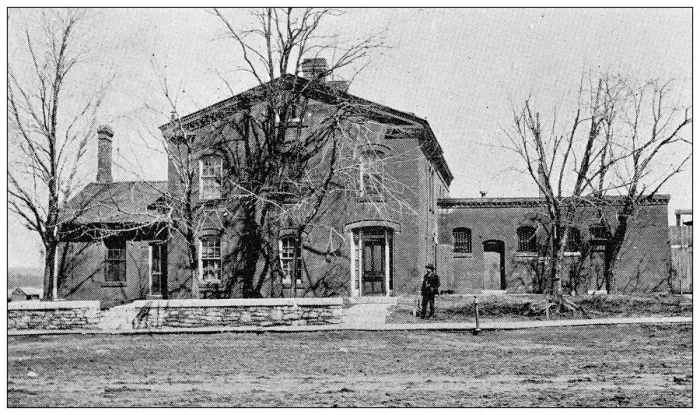 Framed Print : Antique photograph from Lawrence, Kansas, in 1898: Douglas County Jail Framed Print : Antique photograph from Lawrence, Kansas, in 1898: Douglas County Jail