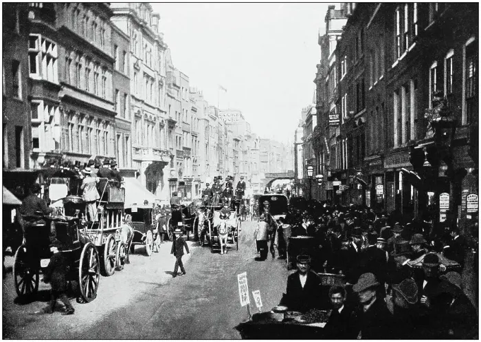 Framed Print : Antique photograph of London: Fleet Street Framed Print : Antique photograph of London: Fleet Street