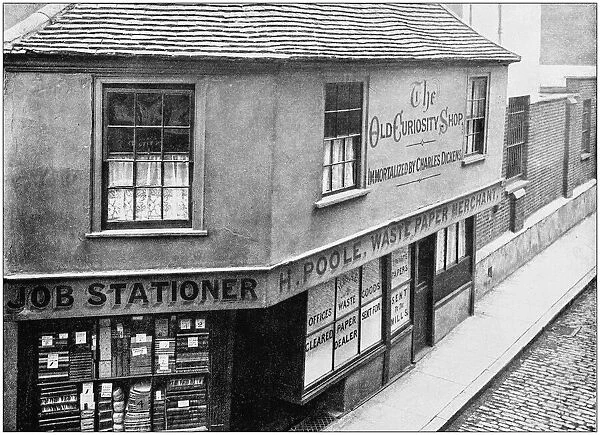 Antique photograph of London: Old Curiosity Shop