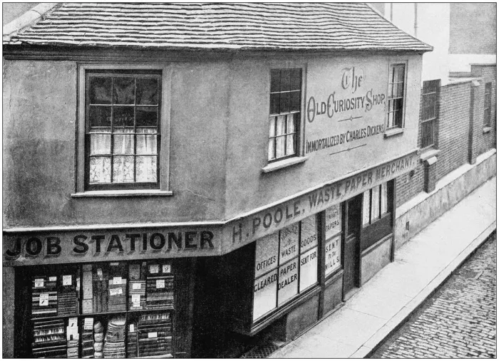 Framed Print : Antique photograph of London: Old Curiosity Shop Framed Print : Antique photograph of London: Old Curiosity Shop