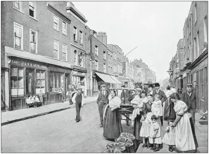Framed Print : Antique photograph of London: St George's Street Framed Print : Antique photograph of London: St George's Street