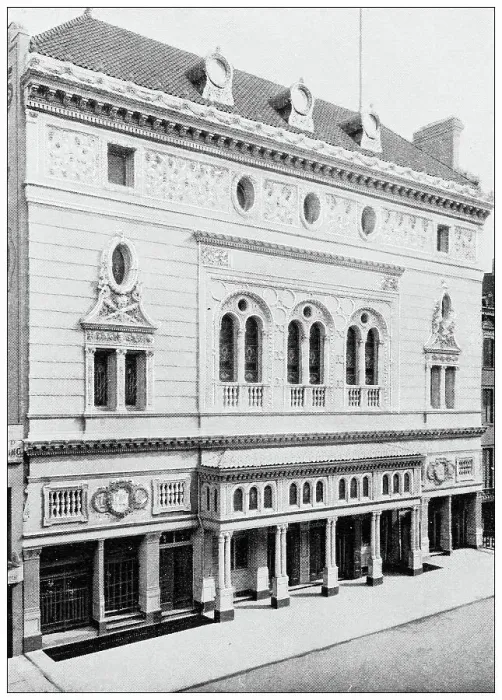 Framed Print : Antique Photograph of New York: Garrick Theater Framed Print : Antique Photograph of New York: Garrick Theater