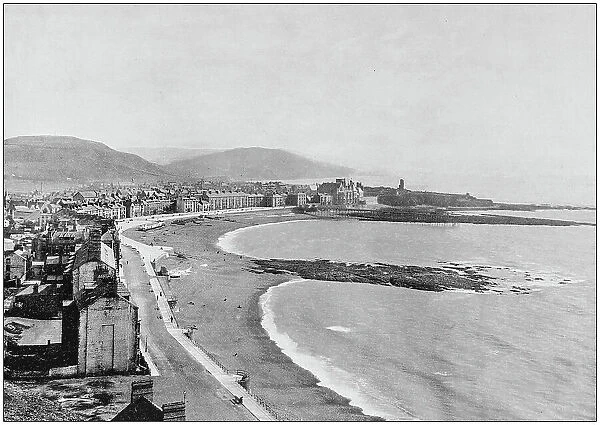 Antique photograph of seaside towns of Great Britain and Ireland: Aberystwyth