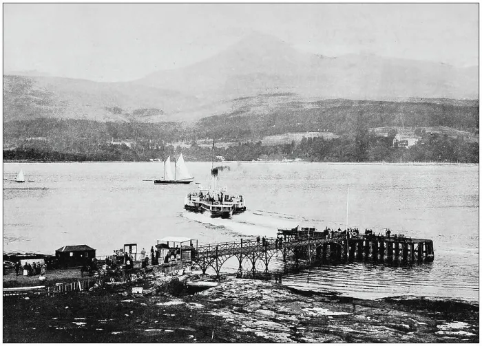 Framed Print : Antique photograph of seaside towns of Great Britain and Ireland: Arran Framed Print : Antique photograph of seaside towns of Great Britain and Ireland: Arran