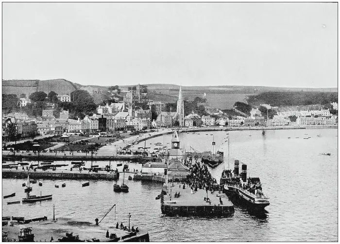 Framed Print : Antique photograph of seaside towns of Great Britain and Ireland: Rothesay Framed Print : Antique photograph of seaside towns of Great Britain and Ireland: Rothesay