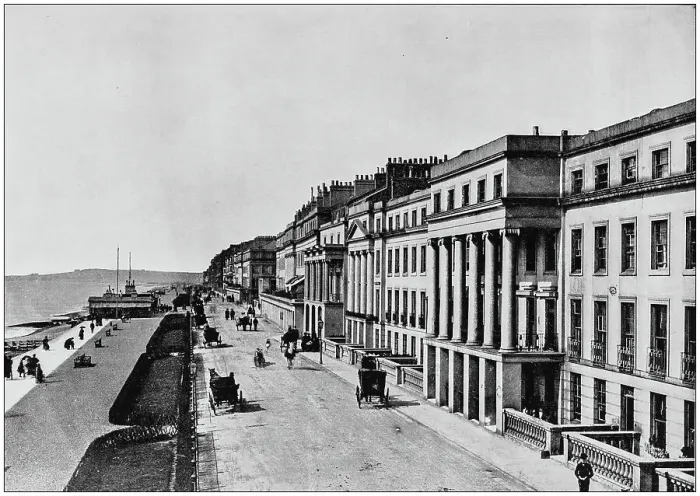 Framed Print : Antique photograph of seaside towns of Great Britain and Ireland: St Leonards Framed Print : Antique photograph of seaside towns of Great Britain and Ireland: St Leonards