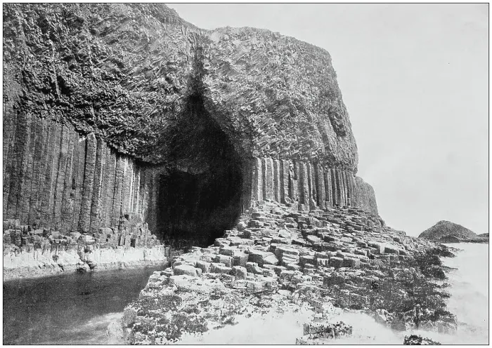 Framed Print : Antique photograph of seaside towns of Great Britain and Ireland: Staffa Framed Print : Antique photograph of seaside towns of Great Britain and Ireland: Staffa
