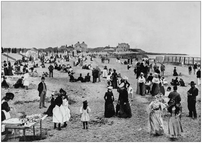 Framed Print : Antique photograph of seaside towns of Great Britain and Ireland: Walton on the Naze Framed Print : Antique photograph of seaside towns of Great Britain and Ireland: Walton on the Naze