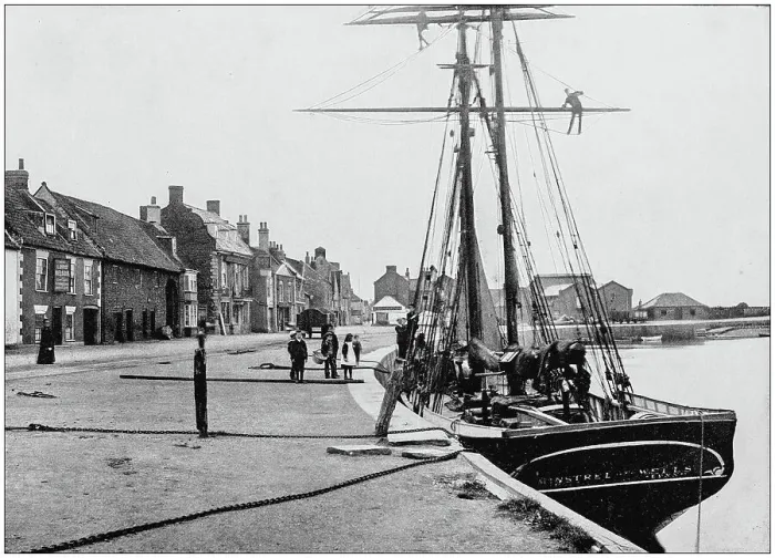 Framed Print : Antique photograph of seaside towns of Great Britain and Ireland: Wells Framed Print : Antique photograph of seaside towns of Great Britain and Ireland: Wells