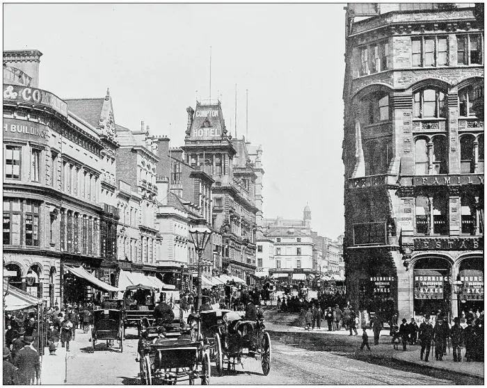 Framed Print : Antique photograph of World's famous sites: Church Street, Liverpool, England Framed Print : Antique photograph of World's famous sites: Church Street, Liverpool, England
