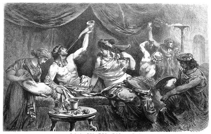 Framed Print : Antique Rome - Orgy, Bacchanalia - Messaline Framed Print : Antique Rome - Orgy, Bacchanalia - Messaline