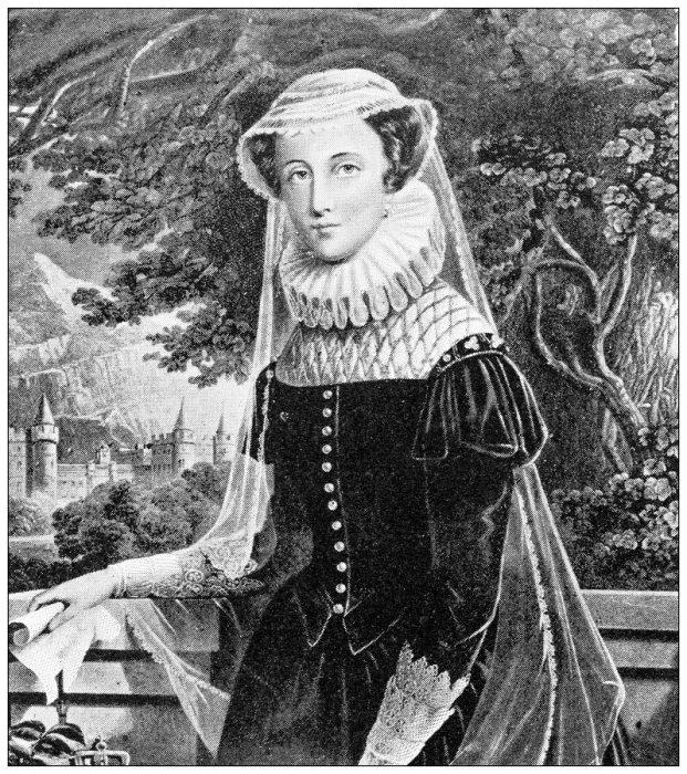 Framed Print : Antique travel photographs of Scotland: Mary, Queen of Scots Framed Print : Antique travel photographs of Scotland: Mary, Queen of Scots