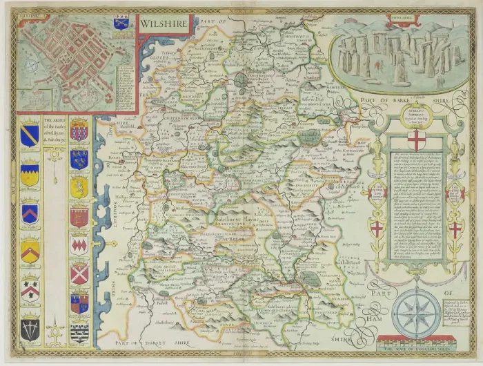 Framed Print : antiquity, archival, cartography, coat-of-arms, compass, england, europe, geographical Framed Print : antiquity, archival, cartography, coat-of-arms, compass, england, europe, geographical