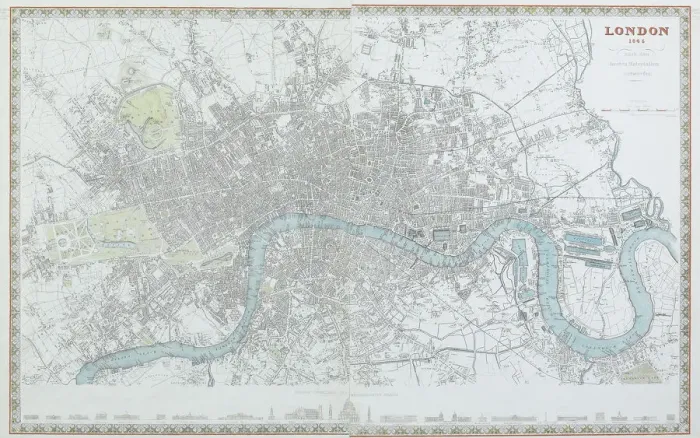 Framed Print : antiquity, archival, cartography, city, england, geographical, geography, great britain Framed Print : antiquity, archival, cartography, city, england, geographical, geography, great britain