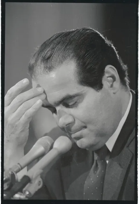 Framed Print : Antonin Scalia Behind Microphone Framed Print : Antonin Scalia Behind Microphone
