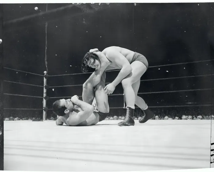 Framed Print : Antonino Rocca Competing in a Wrestling Match Framed Print : Antonino Rocca Competing in a Wrestling Match