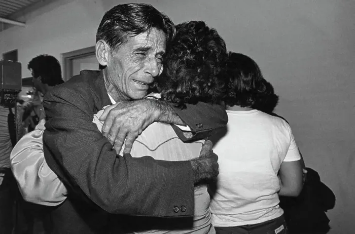 Framed Print : Antonio Perez Greets Relative Framed Print : Antonio Perez Greets Relative