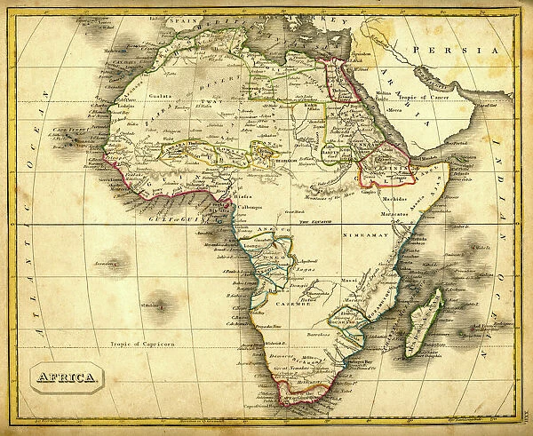 Antquie Map of Africa