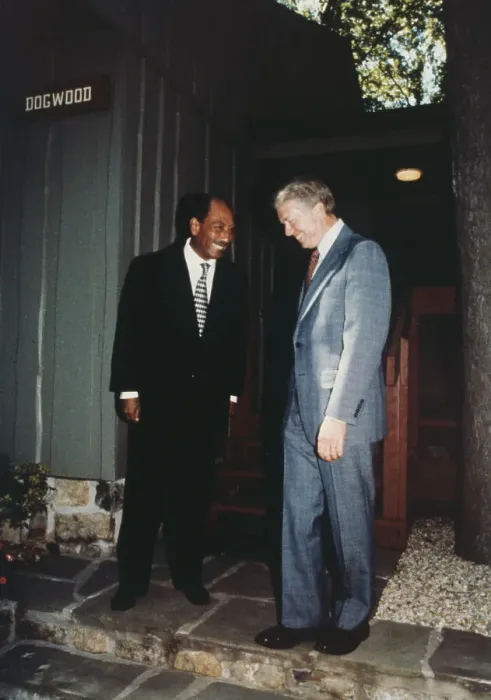 Framed Print : Anwar Al Sadat And Jimmy Carter Framed Print : Anwar Al Sadat And Jimmy Carter